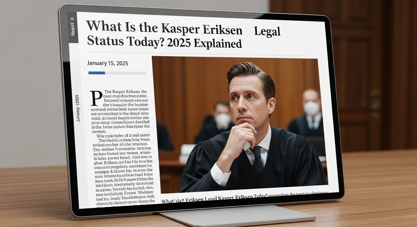 what is the kasper eriksen legal status today 2025